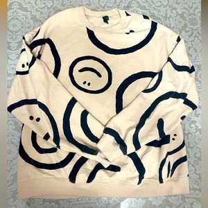 Wild Fable oversized smiley crewneck
